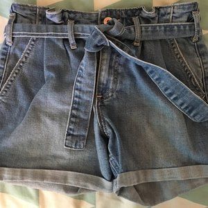 Abercrombie Kids Paperbag Denim Shorts